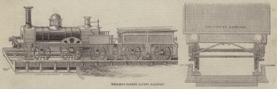 Wright's Patent Safety Railway (gravering) av English School
