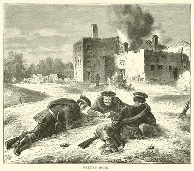 Skriver hjem, september 1870 av English School