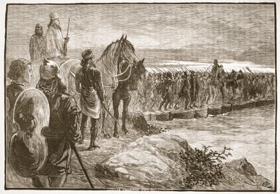 Xerxes krysser Hellespont av English School