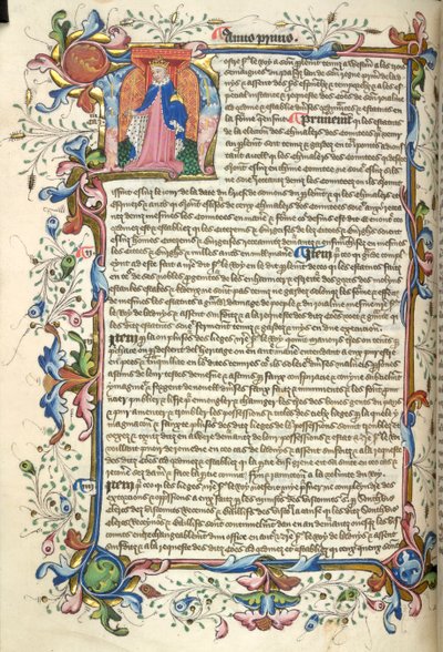 Yates Thompson 48, f.172v Historikert initial 