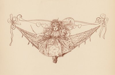 Ye Summer Girl (farge litho) av English School
