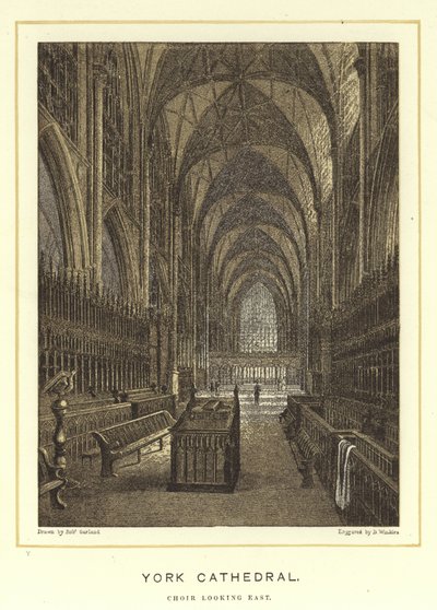 York katedral, kor ser østover av English School