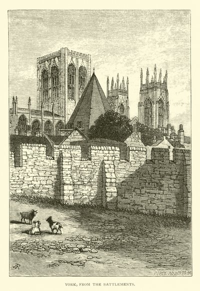 York, fra Battlements av English School