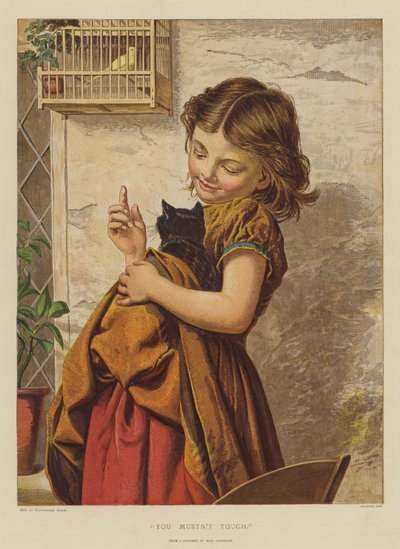 Du må ikke røre (chromolitho) av English School