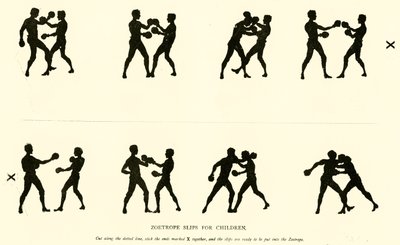 Zoetrope Slips for barn (gravering) av English School