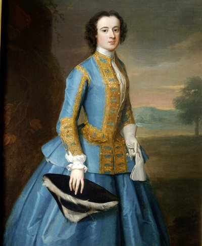 Portrett av en dame i en ridevane av Enoch Seeman