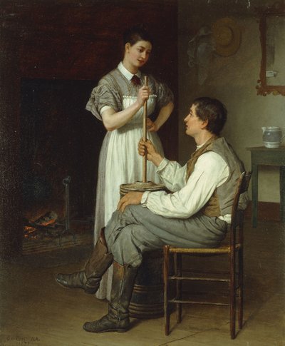 Den hjelpende hånden, 1877 av Enoch Wood Perry