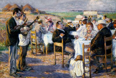 Fett og tynn (1899, olje på lerret) av Enrico della Lionne