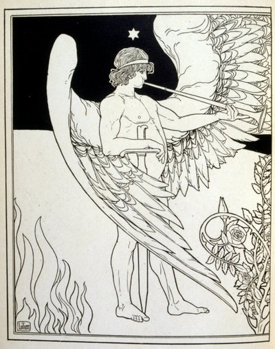 side av «Juda». en samling ballader av den ikke-jødiske poeten Börries von Münchhausen 1900 av Ephraim Moses Lilien