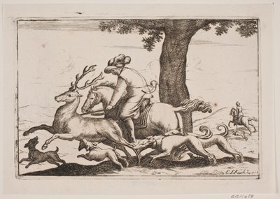Parforcejakt av Erasmus Sigismund Resch