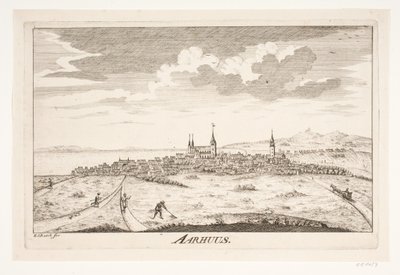 Prospekt av Aarhus av Erasmus Sigismund Resch