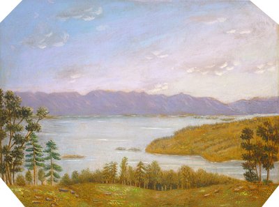 Leverett Pond, ca. 18601880. av Erastus Salisbury Field