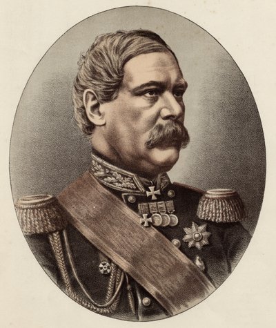 General Francis Edward Todleben (farge litho) av Eraun and Cie
