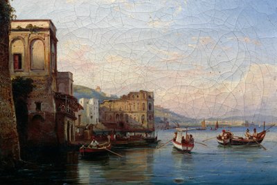 Posillipo, ca. 1850 (olje på lerret) av Ercole Gigante