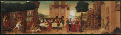Historien om Nastagio degli Onesti av Ercole de (circle of) Roberti