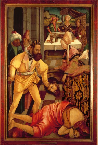Halshuggingen av døperen Johannes (olje på panel) av Erhard Altdorfer