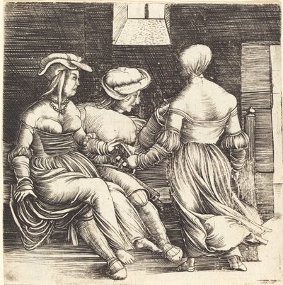 Young Man and Maids   1248016   no       norwegian Successfully Translated  Original: Stierenvechter staand op een tafel in de arena Otra locura suya en la misma plaza Stierengevechten (series title) La Taureaumachie (series title) La Tauromaquia (series t av Erhard Altdorfer