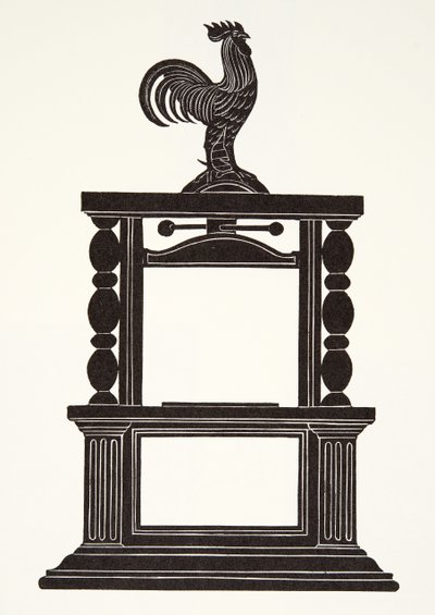 Hane og trykkeriet av Eric Gill