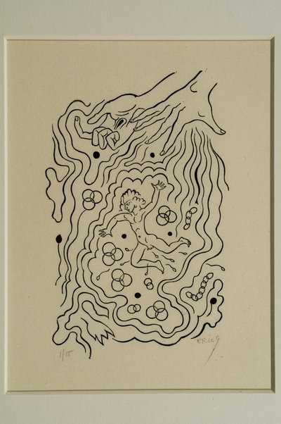 Jeg er en liten verden (tresnitt) av Eric Gill