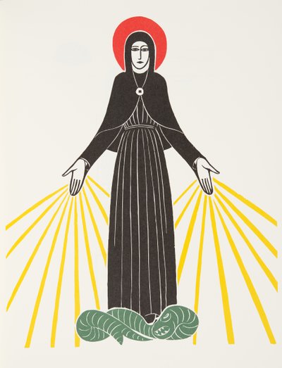 Vår Frue av Lourdes av Eric Gill