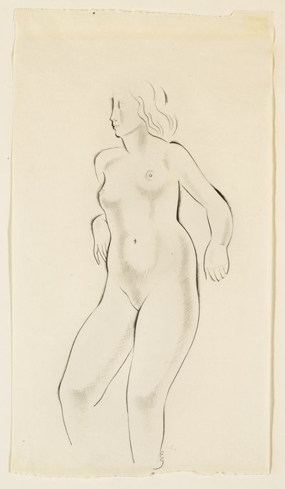 Studie av en naken kvinne av Eric Gill