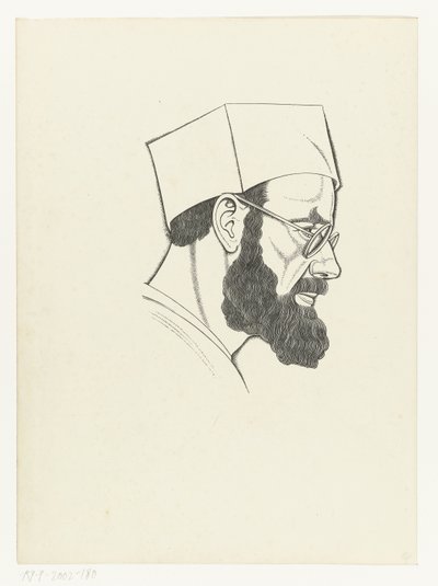 Selvportrett av Eric Gill