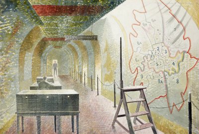 Nr 1 kartkorridor av Eric Ravilious