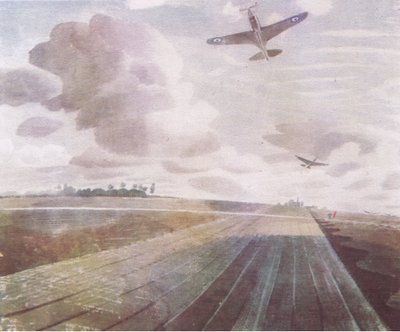 Rullebaneperspektiv, 1941, fra British Adventure utgitt av Collins, 1947 av Eric Ravilious
