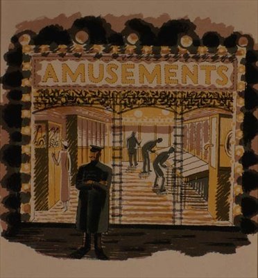 The Amusement Arcade, trykt av Curwen Press, fra 