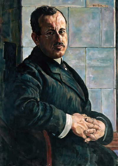Portrett av Georg Hermann 1871-1943, 1917-1918. av Erich Büttner