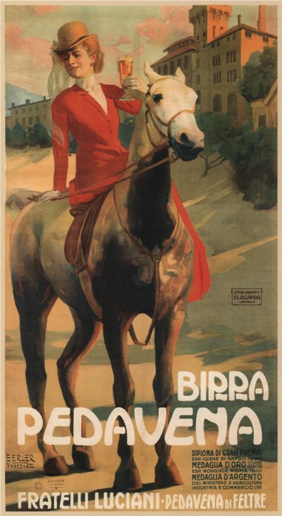 Pedavena øl, 1900-1910-tallet av Erich Erler