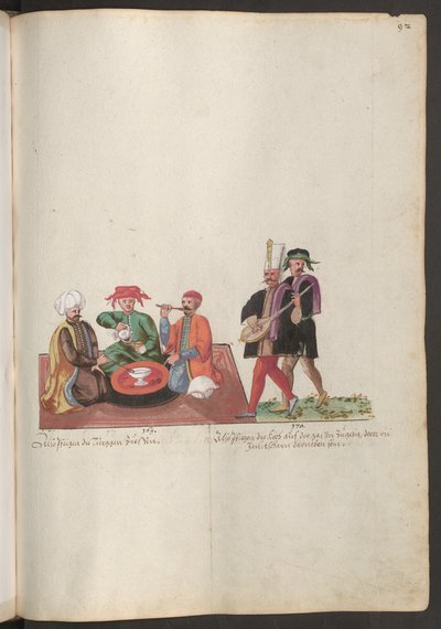 Burgere i Konstantinopel spiser av Erich Lessing