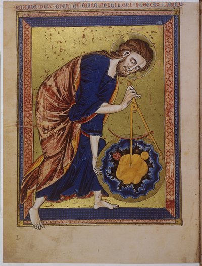 Kodeks 2554, folio I bakover, helside: miniatyr, ca. 1225–1250 (temperamaleri) av Erich Lessing