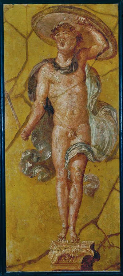 Blomsterbærer, Pompeii, Italia (freske) av Erich Lessing