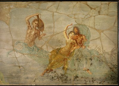 Neptun og Amfitrite, ridende på halen til en triton av Erich Lessing