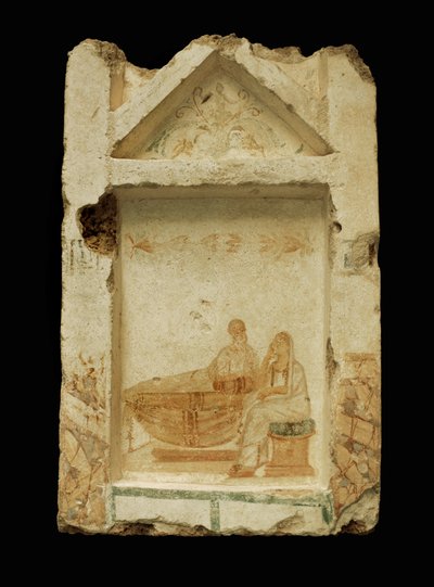 Malet begravelsesstele av Sidon ... av Erich Lessing