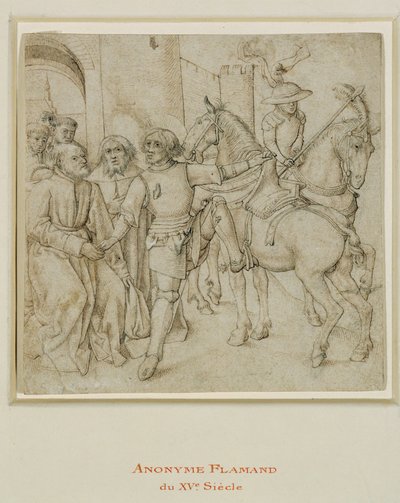 Den fortapte sønns avreise, eller Sankt Georg som stiger opp på hesten sin … av Erich Lessing