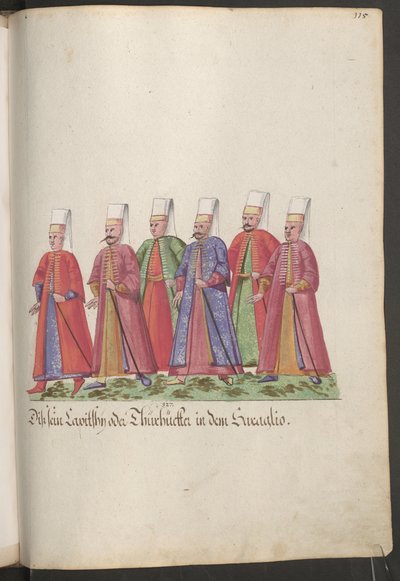 Sultanaens serail; seks vakter ... av Erich Lessing