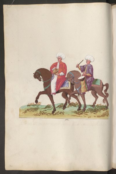 Tyrkisk bryllupsseremoni: musikere med slagverkinstrumenter på hesteryggen av Erich Lessing