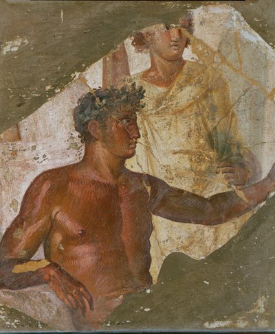 Seiersrik atlet, Pompeii, Italia (freske) av Erich Lessing