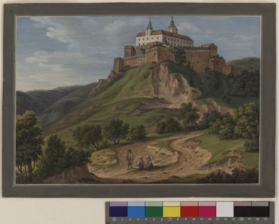 Utsikt over slottet Forchtenstein i Ungarn av Erich Lessing