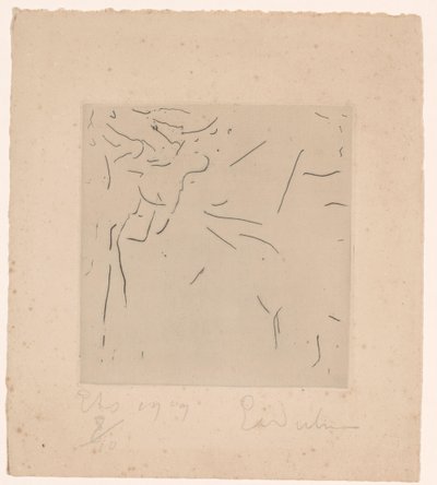 Abstrakt komposisjon av Erich Wichmann (signed by artist)