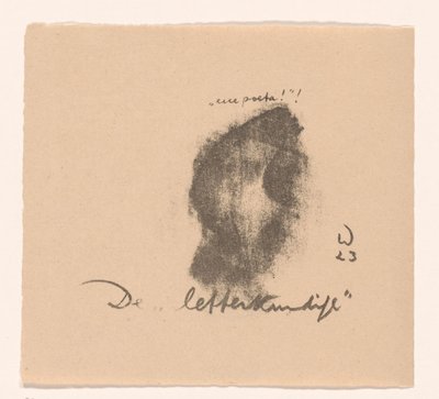 Bokstavenes mann (originaltittel på objektet) Idealists II and Further Notes (original serietittel) av Erich Wichmann