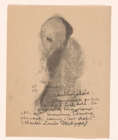 Abstrakt figur med skjegg Idealists II and Further Notes (original serietittel) av Erich Wichmann