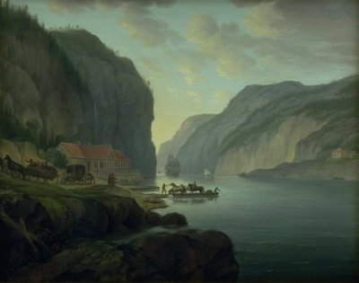 Svinesund nær Frederikshald i Norge av Erik Pauelsen