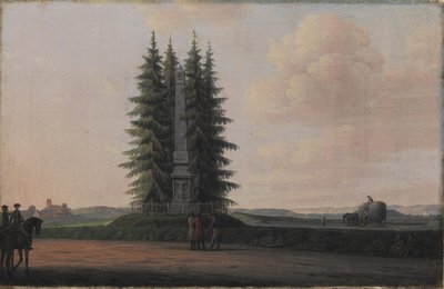 Obelisken reist til ære for statsmannen J.H.E. Bernstorff i Gentofte, nord for København av Erik Pauelsen