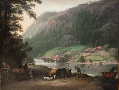 Tistedalen ved Frederikshald i Norge av Erik Pauelsen