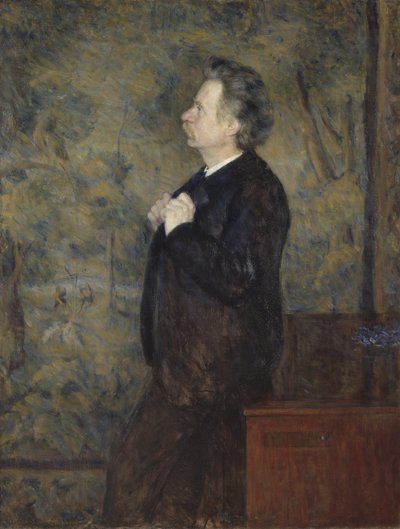 Edvard Grieg, norsk komponist og pianist - Portrett av Edvard Grieg (1843-1907), av Werenskiold, Erik Theodor (1855-1938). Olje på lerret av Erik Theodor Werenskiold