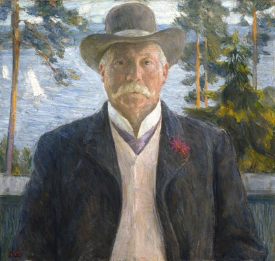 Portrett av komponisten Thorvald Lammers 1841-1922, 1906. av Erik Theodor Werenskiold