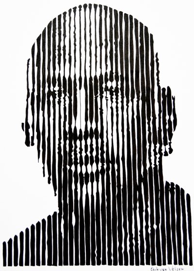 Abstrakt linjeflate av Erik Van Velzen